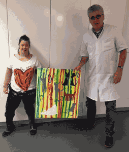  Orthodontist koopt opnieuw een schilderij van Jasmijn, 31-01-2018