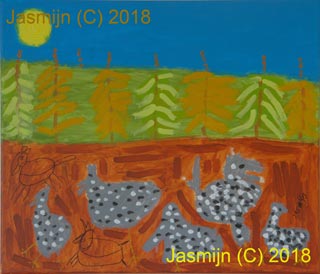 Kippen in het mais, Jasmijn ©2018