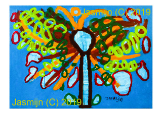 A6 kaart, Voorjaarsvlinderboom, Jasmijn 2018