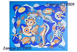 Zeespiegel, gevouwen kaart, Jasmijn 2009